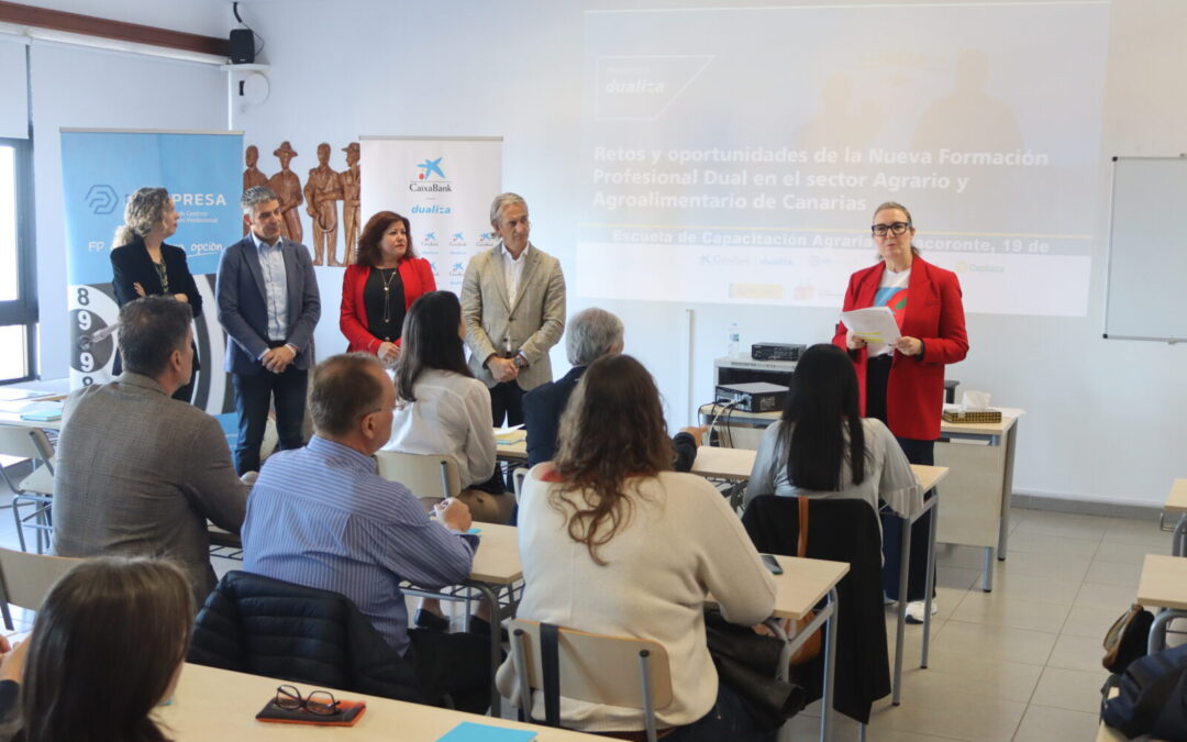 La Escuela de Capacitación Agraria de Tacoronte acoge la jornada Retos y Oportunidades de la nueva FP Dual en el sector agrario y agroalimentario de Canarias