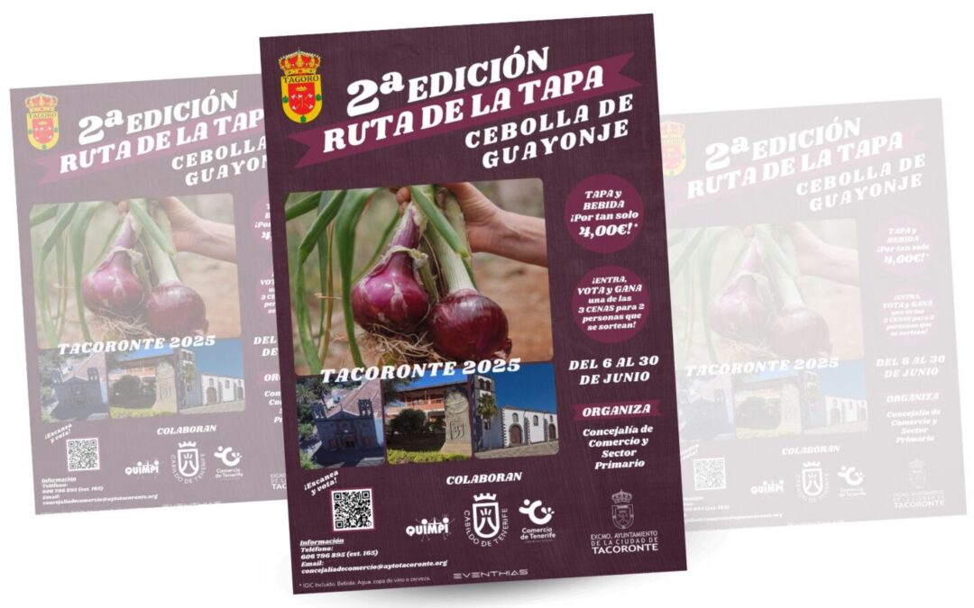 Tacoronte prepara para junio la II Ruta de la Tapa de la Cebolla de Guayonje