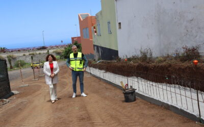A buen ritmo los trabajos de ejecución del nuevo colector para la conexión del Centro de Salud a la red de saneamiento