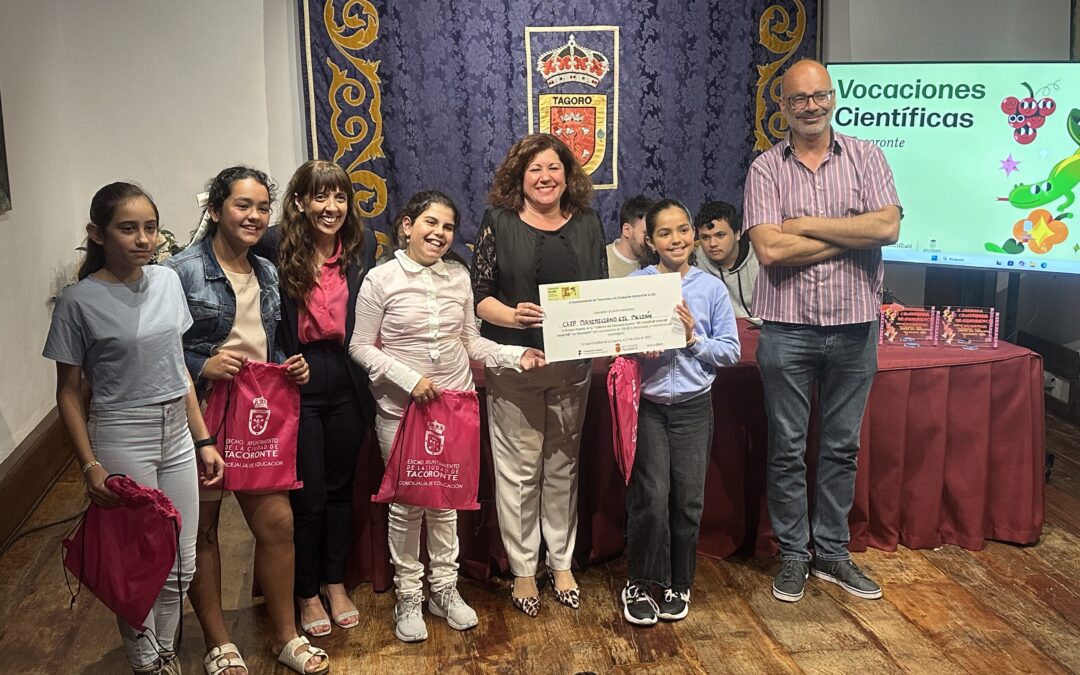 Tres centros educativos se llevan los premios de los concursos escolares del proyecto Vocaciones Científicas de Tacoronte