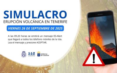 El Cabildo de Tenerife desarrolla este viernes 26 un simulacro de erupción volcánica que afectará a toda la Isla