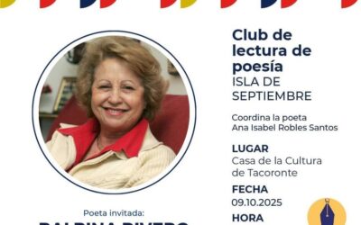 Club de Poesía Isla de Septiembre coordinador por Ana Robles