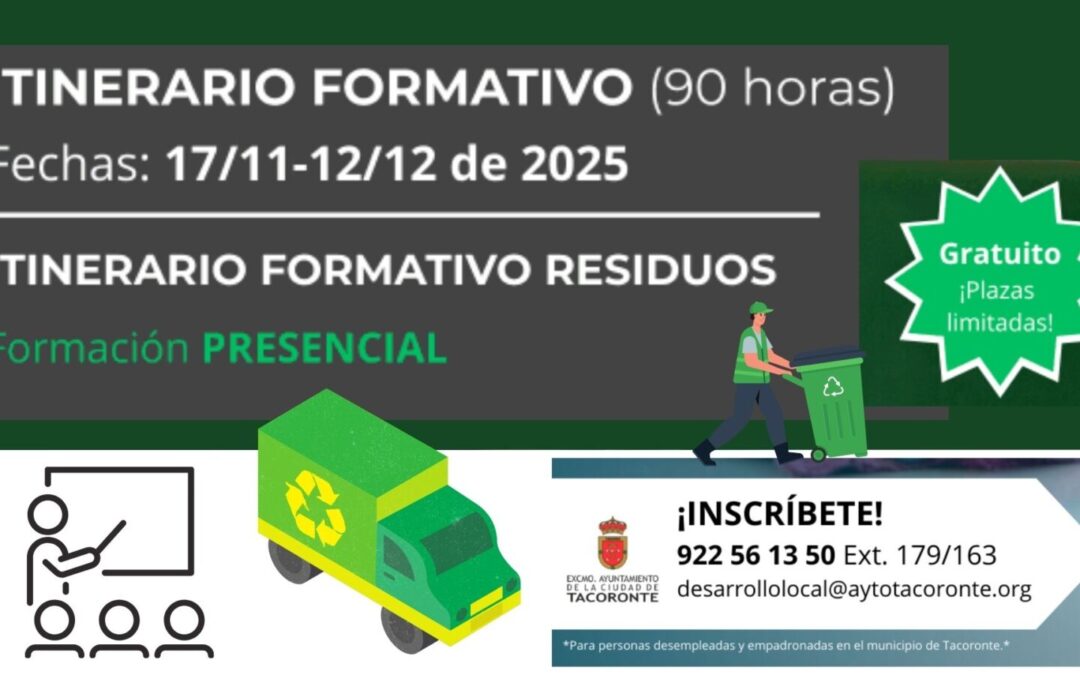 Abierto el plazo de inscripción para participar en el Itinerario Municipal de Residuos