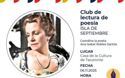 Club de Poesía Isla de Septiembre coordinador por Ana Robles