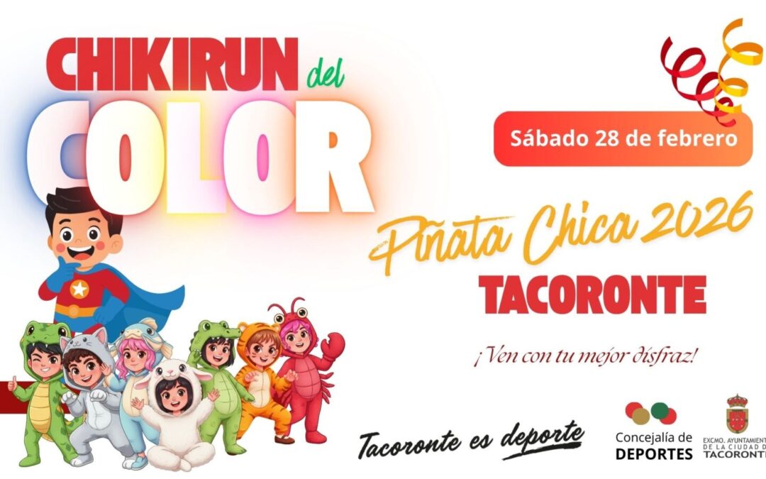 La Concejalía de Deportes abre inscripciones para participar en la II Chikirun del Color