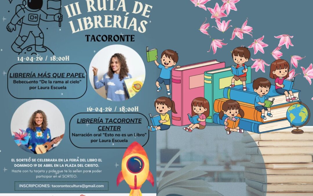 Más que Papel y Tacoronte Center protagonizan la III Ruta de las Librerías con motivo del Día Internacional del Libro