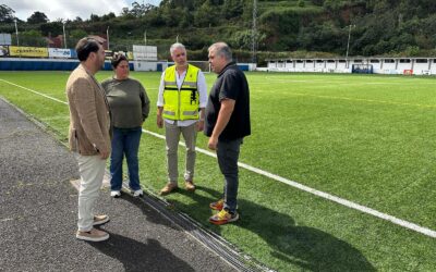 Comienzan los trabajos de reforma y modernización de la instalación eléctrica del campo de fútbol de Barranco Las Lajas
