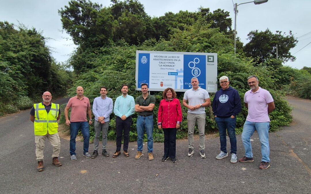 Cabildo y Ayuntamiento concluyen las obras de ampliación y mejora de la red de agua en la zona alta del municipio