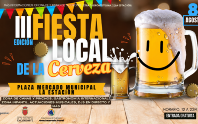 La III Fiesta Local de la Cerveza convertirá este sábado la plaza del Mercado Municipal La Estación en un gran espacio de ocio para toda la familia