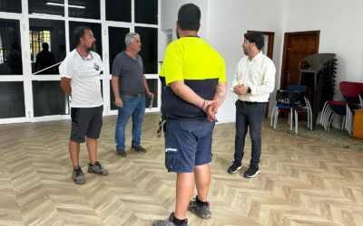 Recta final de los trabajos de adecentamiento y modernización del local social de Barranco las Lajas